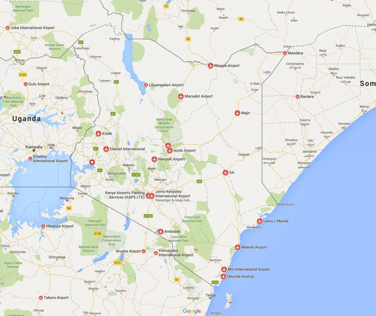 kat jeyografik nan Kenya èpòt