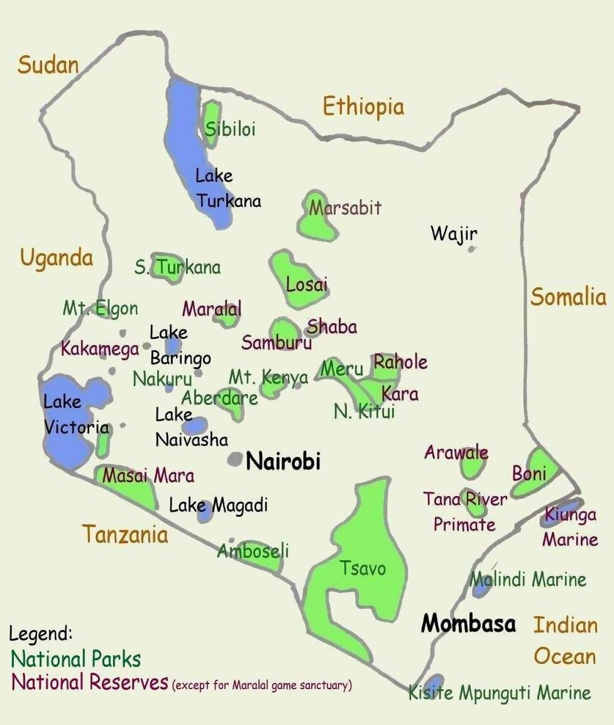 kat jeyografik nan lak yo nan Kenya