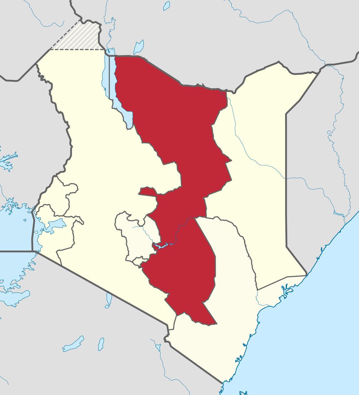 kat jeyografik nan pati lès pwovens nan Kenya
