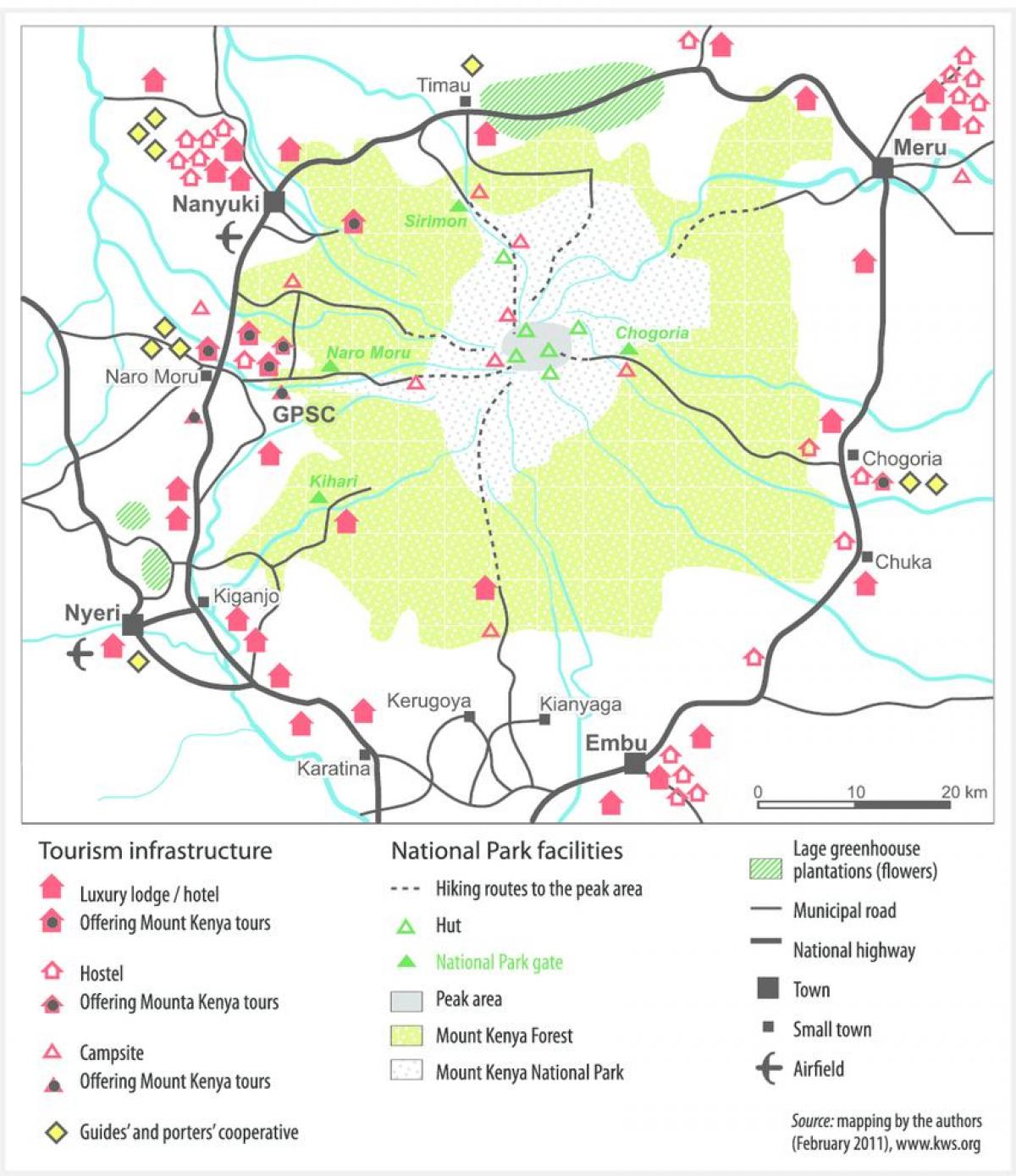 mt Kenya kat jeyografik la sou lafrik di