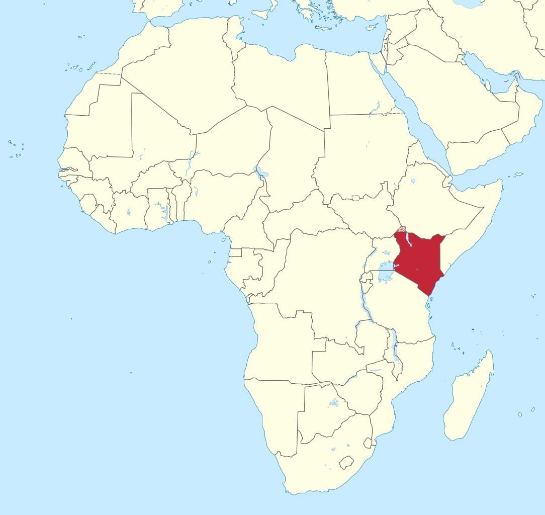 kat jeyografik ki nan lafrik ak Kenya make