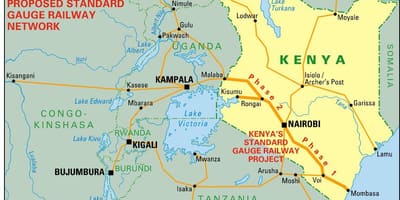 Kenya estanda kalib tren kat jeyografik