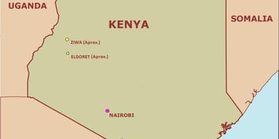 Kat jeyografik nan kat jeyografik ki senp nan Kenya