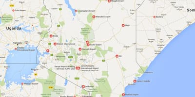 Kat jeyografik nan Kenya èpòt