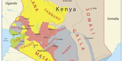 Kenya etnik kat jeyografik