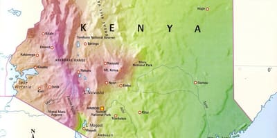 Kat jeyografik nan mòn Kenya