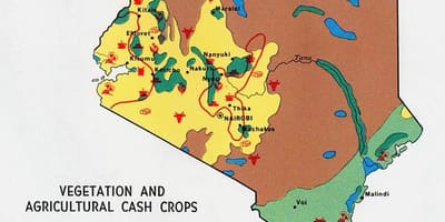 Kat jeyografik nan Kenya natirèl resous