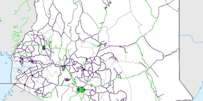 Kat jeyografik nan Kenya tren