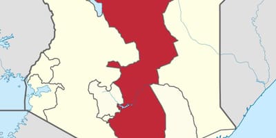 Kat jeyografik nan pati lès pwovens nan Kenya