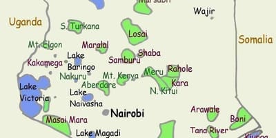 Kat jeyografik nan lak yo nan Kenya